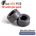 Anti-Interference Ferrite Toroid Core Ni-Zn - High Frequency Common Mode Inductor Ring for Electronic Equipment
