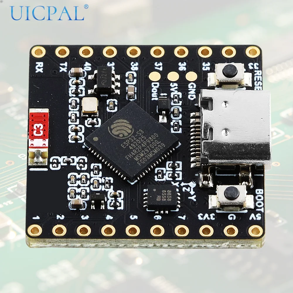 ESP32-S3-Matrix Development Board Module 8x8 RGB LED Matrix 6-Axis Gyroscope Sensor 4MB Flash 2MB PSRAM 2.4GHz WiFi BLE Type-C