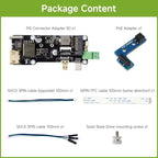 Raspberry Pi 5 Multi Functional ETH POE Power Adapter Board PCIe To.2 NVMe SSD Pi5 Connector Adapter (E)
