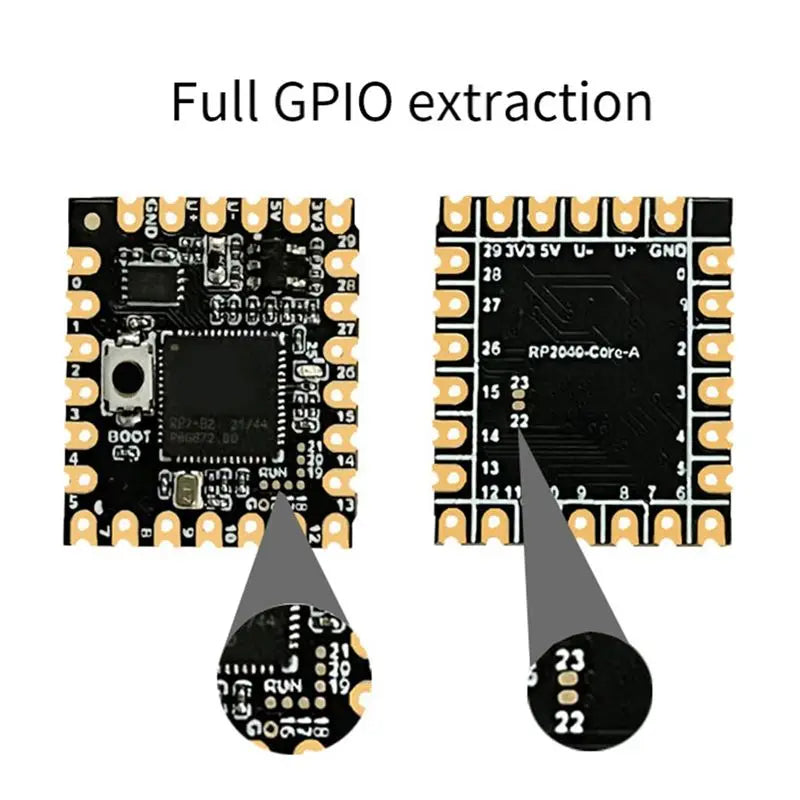 AA87 For Raspberry Pi Pico Stamp Hole Development Board RP2040-Core-A RP2040 Multifunction Dual Core Processor
