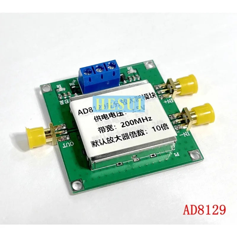 AD8129 Module 200MHz RF Differential receiver amplifier module RF Differential to Single-ended amplifier module Low distortion