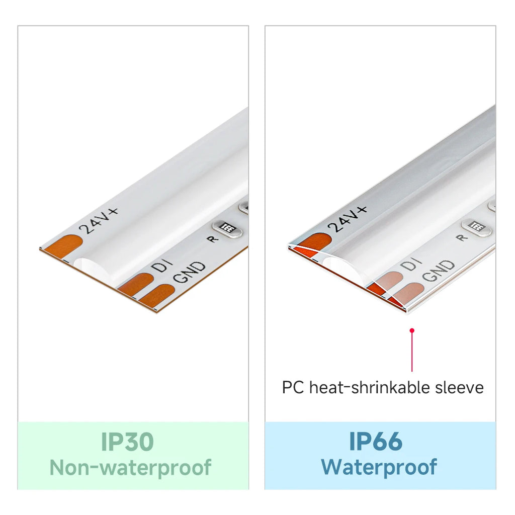 FCOB SPI RGBCCT IC LED Strip Light WS2811 Dual IC Addressable 840 LED Dream Color RGB+CW WW FOB High Flexible COB Lights DC24V
