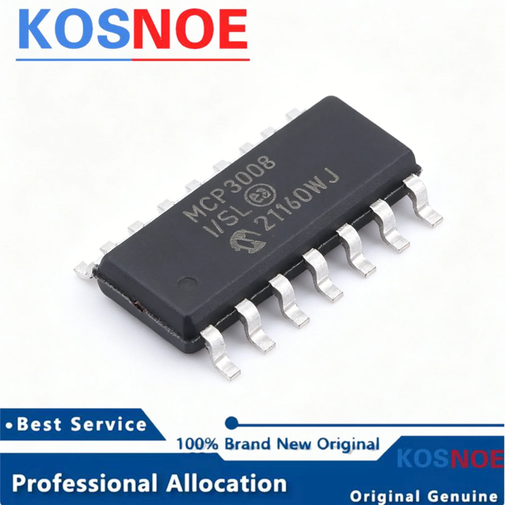 5PCS-10PCS MCP3008T-I/SL MCP3008-I/SL SOP-16 ADC Converter Chip 100%New Imported Original