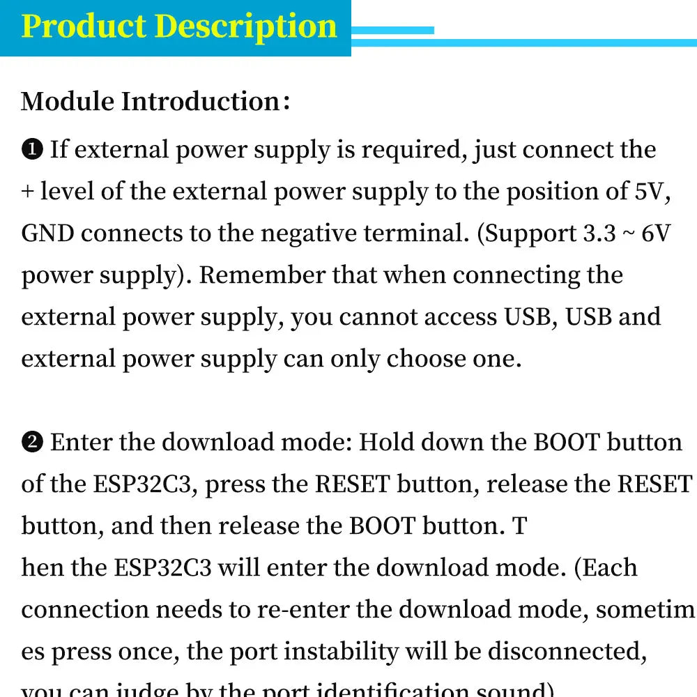 MINI ESP32-C6 SuperMini Development Board Microcontroller Programming Learning Controller Core Board