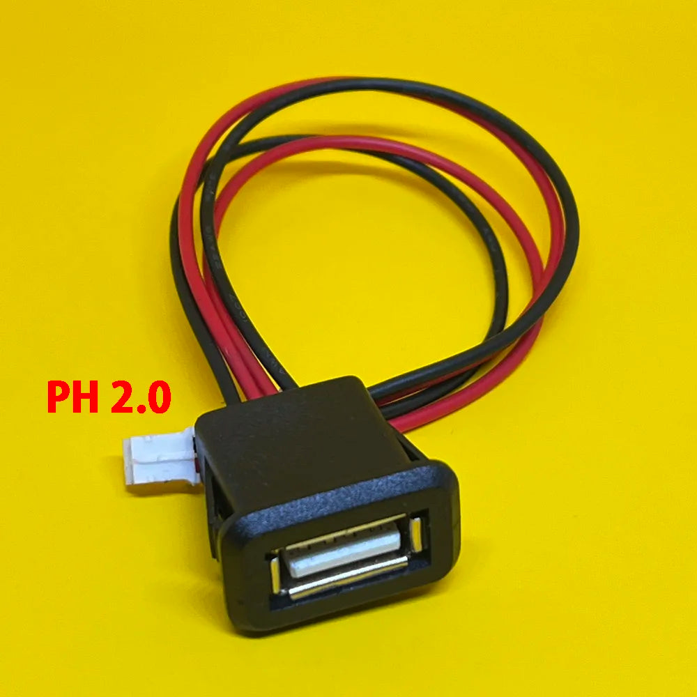 1pcs USB-C Type 6Pin Waterproof USB Connector Direct Compression Female Base Female Socket Charging Interface With Welding Wire