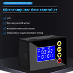 Time Timer Microcomputer Time Controller AC 110-220V DC 12V 24V Hour Counter LCD Digital Display Programmable Timer Timegrapher