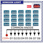 3-24V 8 Bit Blue/Red Common anode/cathode LED indicator Module Breadboard starter kit Board for MCU ARM 3d printer UNO MEGA2560