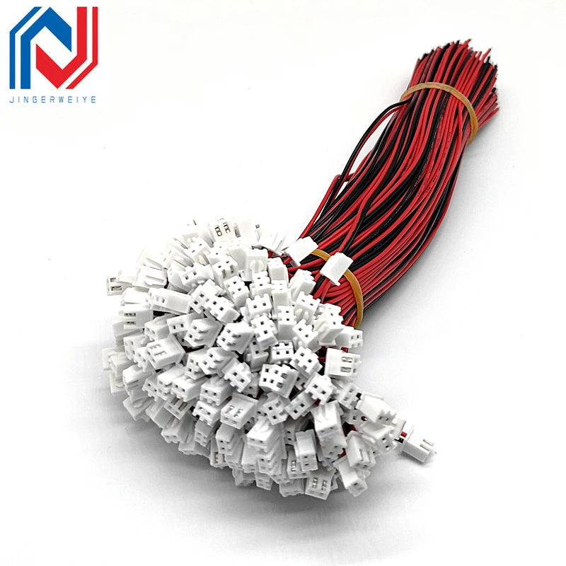 100Pcs/lot JST XH 2.54mm2/3/4/5/6/7/8/9/10/12 Pin Connector Plug Wire Cable 10/20/30cm Length 2.54MM Single Head Connector Wire
