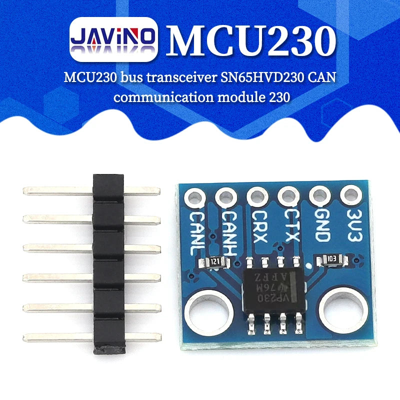 MCU230 bus transceiver SN65HVD230 CAN communication module 230