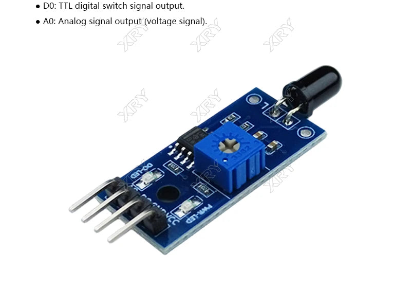 LM393 3/4 Pin IR Flame Detection Sensor Module Fire Detector Infrared Receiver Module for arduino Diy Kit