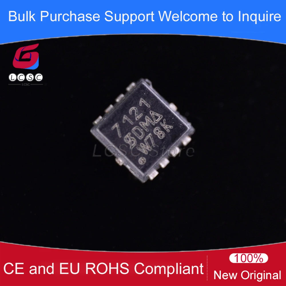 10pieces/Pack SI7121DN-T1-GE3 SMD-8 MOSFET P-Channel 30V 18A Field Effect Transistor Code Mark 7121