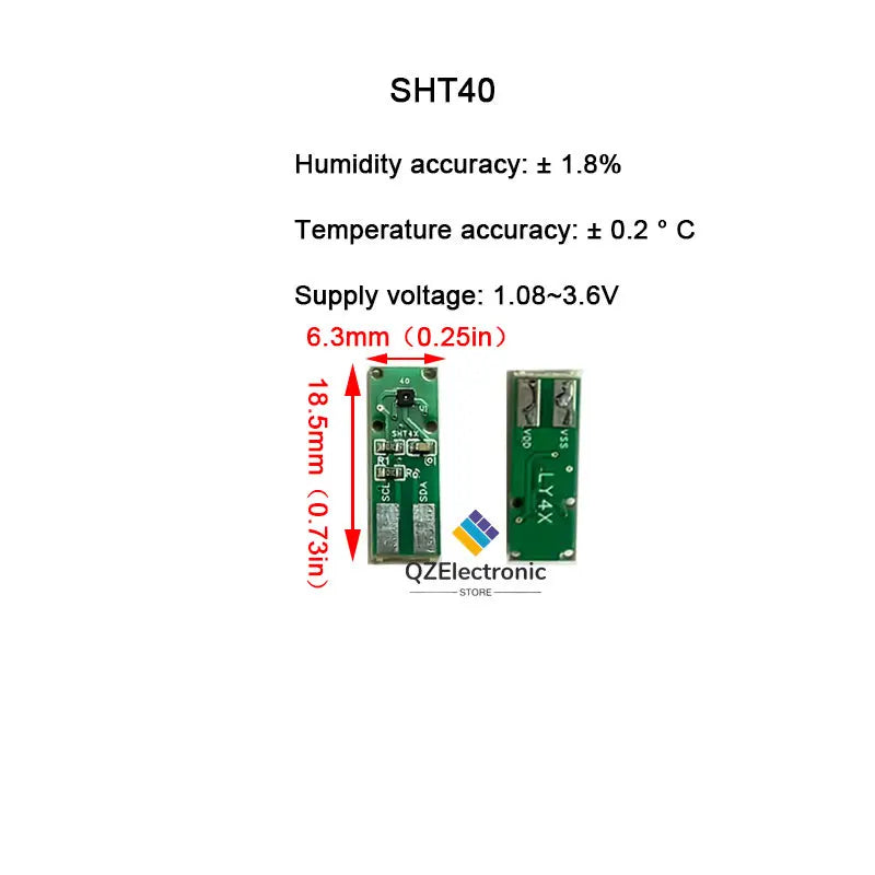 SHT20 SHT30 SHT31 SHT35 SHT40 SHT41 SHT45 SHT10 Temperature and Humidity Sensor Module Humidity Sensor IIC I2C Breakout Weather