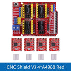 New CNC Shield V3 V4 Engraving Machine / 3D Printer / + A4988/DRV8825 Driver Expansion Board for Arduino DIY Kit