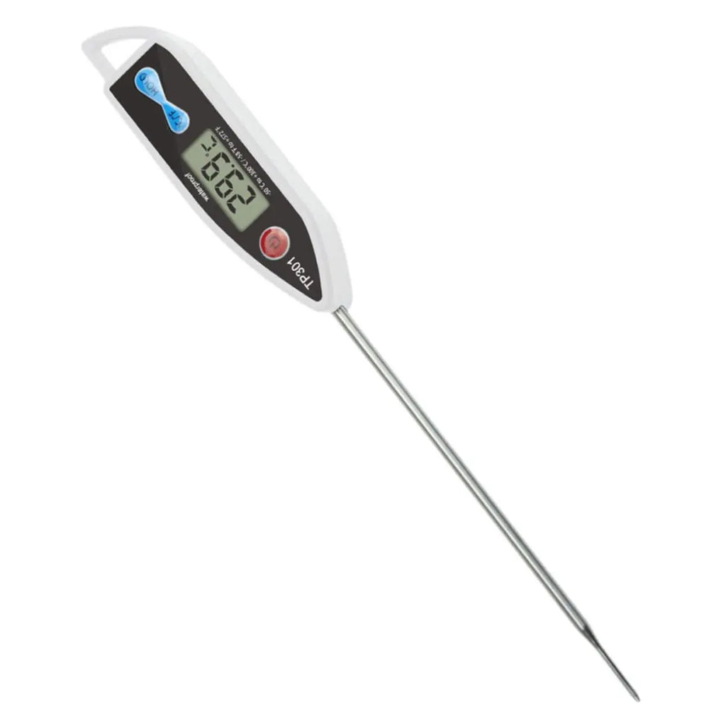 Digital Water Thermometer for Liquid, Candle, Instant Read with Waterproof for Food, Meat, Milk, Long Probe