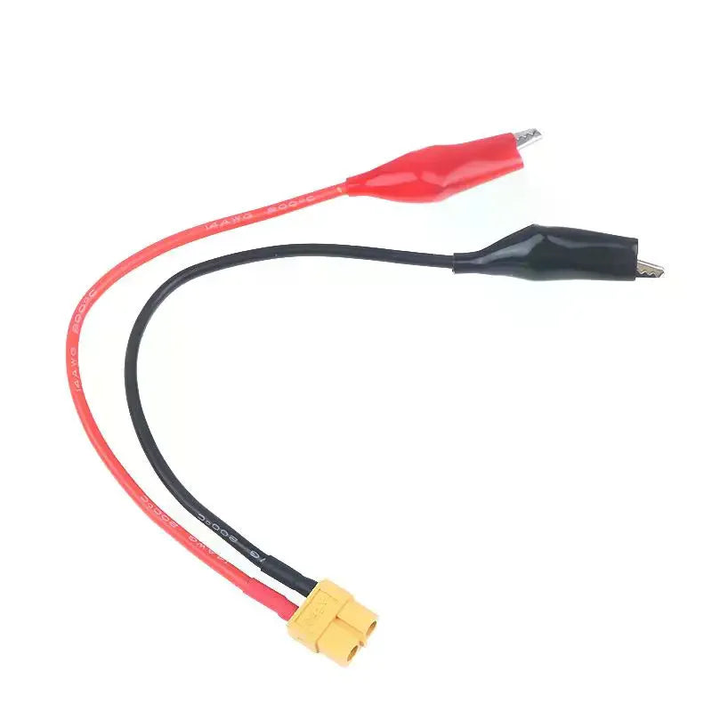14AWG XT60 Connector Cable with Alligator Clips for SKYRC NC2500 Pro Motor Break-in Tool, Power Test Lead