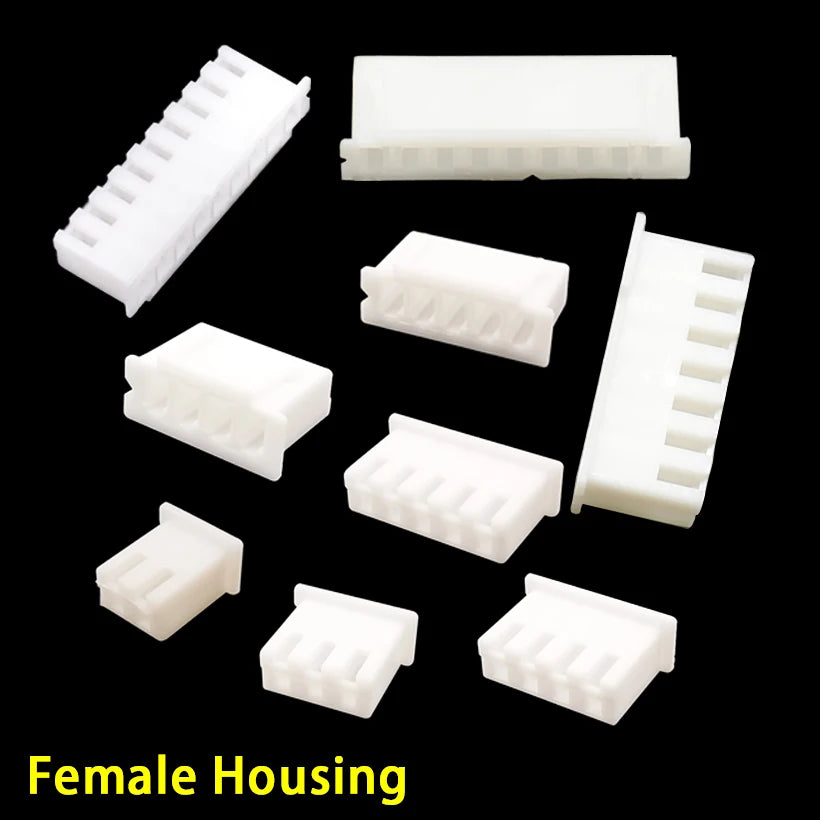 100Pcs/Lot XH2.54 Connector JST 2/3/4/5Pin Female Housing Plastic Shell Plug XH Male/Female Pin Header Dupont Wire Connector