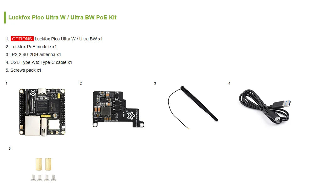 Luckfox Pico Ultra RV1106 Linux Micro Development Board, Integrates ARM Cortex-A7/RISC-V MCU/NPU/ISP Processors