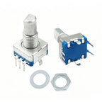 5pcs 20Position Incremental 360 Rotary Encoder Knob Button Switch EC11 Arduino Digital Potentiometer 15/20mm Plum Half Shaft