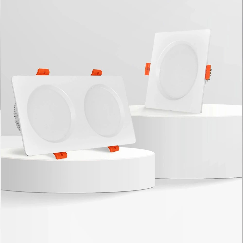 Square Embedded Downlight Dimmable Ceiling Tuya Bluetooth/Zigbee Matter Smart Lamp Lighting AC85V-260V Indoor Lighting