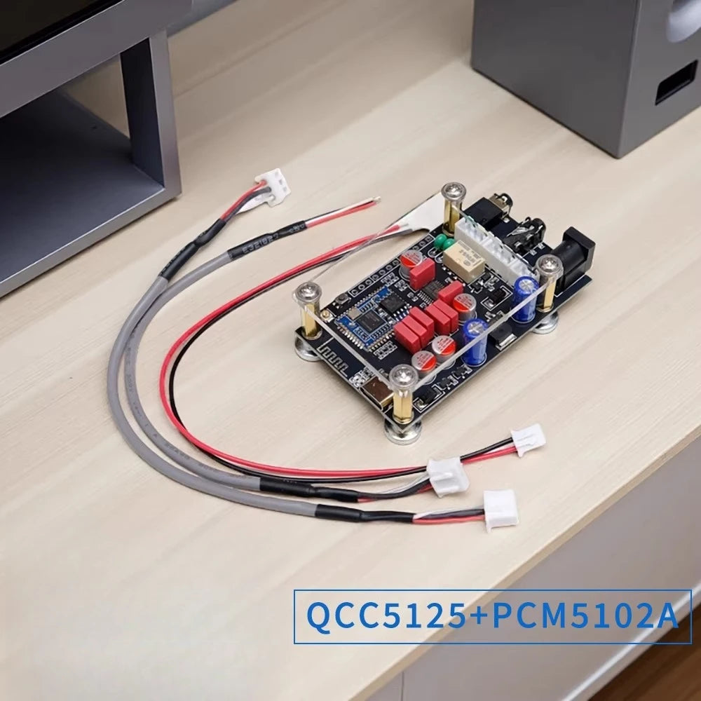 For QCC5125 pcm5102 for Qualcomm Bluetooth Decoder Receiver Module for aptx LDAC Audiophile Level