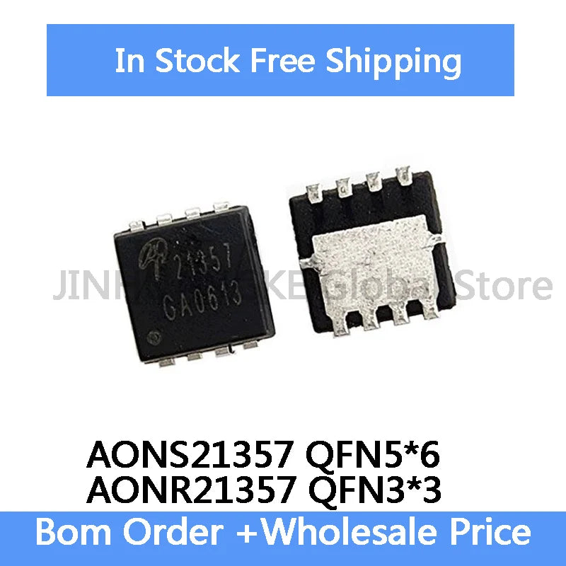5Pcs AONS21357 AONR21357 AO21357 21357 P-channel MOSFET 34A 30V IC In Stock Wholesale