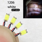 40Pcs/Lot 0402 0603 0805 1206 Led SMD Wire For Model Train HO N OO Scale Red Black Line Pre-soldered Micro Litz Diorama Railway