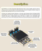BDM9 TPA3255 2x300W Bluetooth Power Amplifier Board BT5.0 Stereo High Power Adjustable Tweeter PC UI