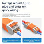 10PCS Electrical Quick Terminal Blocks Lever Universal Compact Cable LED Wire Connectors 1/2/3/4/8/10 Pins Plugable Spliceable