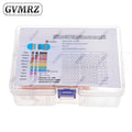 1/4W 1/8W 1/2W 1W 2W Metal Film Resistor Kit 130 Values 0.125W 0.25W 0.5W 1% Resistance Assortment Assorted Set Box 0.1667W