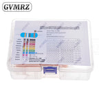 1/4W 1/8W 1/2W 1W 2W Metal Film Resistor Kit 130 Values 0.125W 0.25W 0.5W 1% Resistance Assortment Assorted Set Box 0.1667W