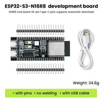 ESP32-S3-DevKitC-1 N16R8 Development Board Two Type C Integrated Wi-Fi&Bluetooth 44Pin Compatible Arduino IDE ESP-IDF Optional