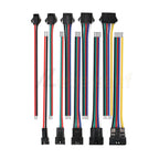2 3 4 5 6 Pin LED Strip JST SM Connector Male or Female Adapter Plug JST Connector Terminal with 15CM 22AWG Wire for Light Strip