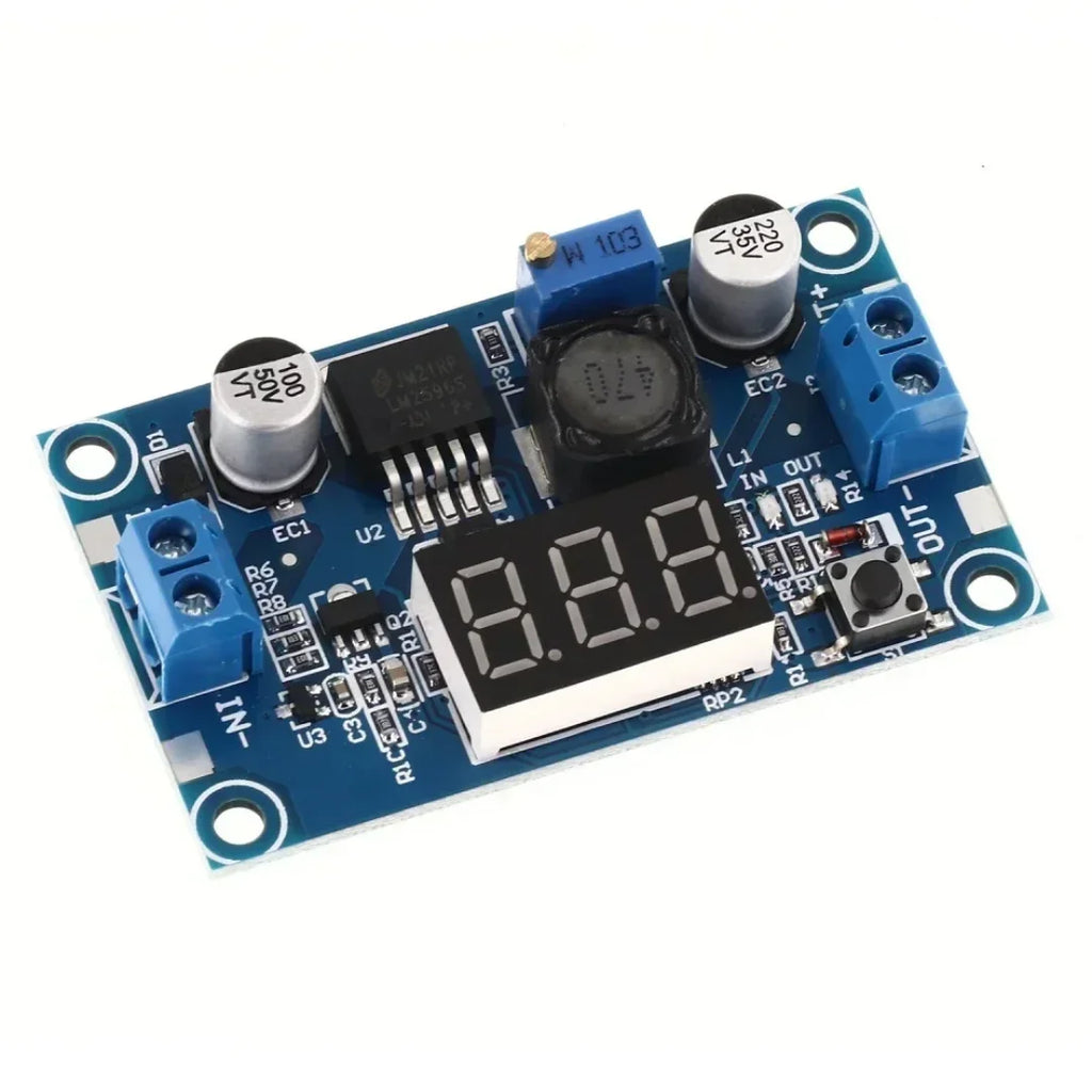 LM2596 DC DC Step Down Converter Voltage Regulator LED Display Voltmeter 4.0~40 to 1.3-37V Buck Adapter Adjustable Power Supply
