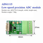 ADS1115 Sampling Module,Precision ADC Module,Low speed Four Channel Sampling Compatible with ADS1113/1114