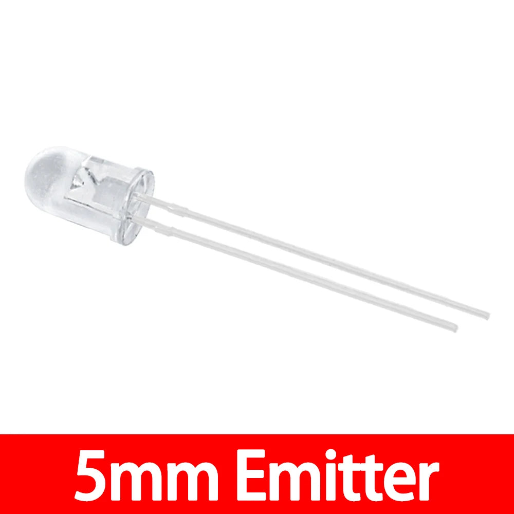 5mm 940nm LEDs Infrared Emitter and IR Receiver Diode 10pairs Diodes 301A
