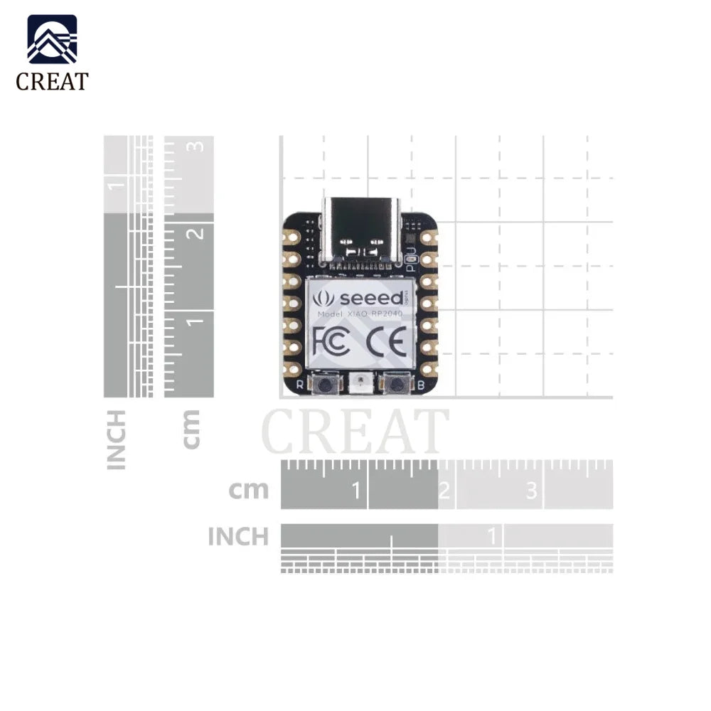 Seeeduino XIAO 2040 Microcontroller Development Board Dual-core ARM Cortex M0+ Processor For Arduino Nano Rp2040 Motherboard