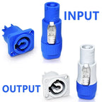 5pcs Powercon Connector 3 Pin Power Plug Adapter Lockable Cable Connector Chassis Socket NAC3FCB 3pin Male Plug Adapter