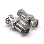 BNC to F TV female male straight connector F to BNC quick plug adapter coaxial connector