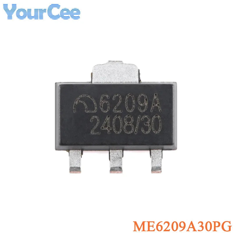 50Pcs ME6209A ME6209A30PG ME6209A40PG ME6209A45PG ME6209A50PG SOT-89-3 3V 4V 4.5V 5V 250mA Low Power LDO Chip Linear Regulator