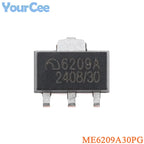50Pcs ME6209A ME6209A30PG ME6209A40PG ME6209A45PG ME6209A50PG SOT-89-3 3V 4V 4.5V 5V 250mA Low Power LDO Chip Linear Regulator