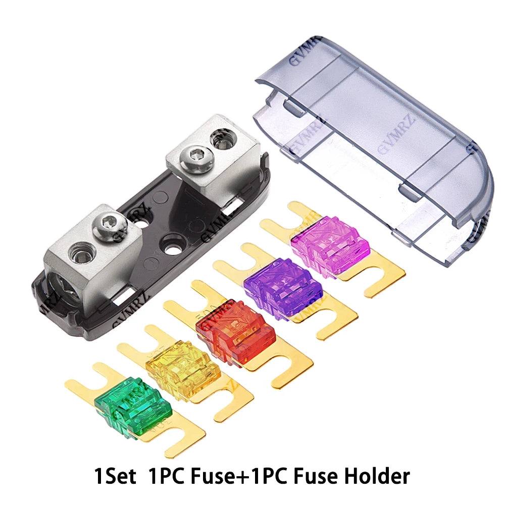 1Set 20A 30A 40A Car Audio Auto Mini ANL AFS Car Fuse Holder Block with Fuse 100A 150A 200 MINI ANL 32V Good Quality 50A 60A 80A