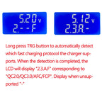 1PCS KZ35 Constant Current Electronic Load USB Type C QC2.0/3.0 AFC FCP Triggers Battery Testser Discharge Capacity Meter