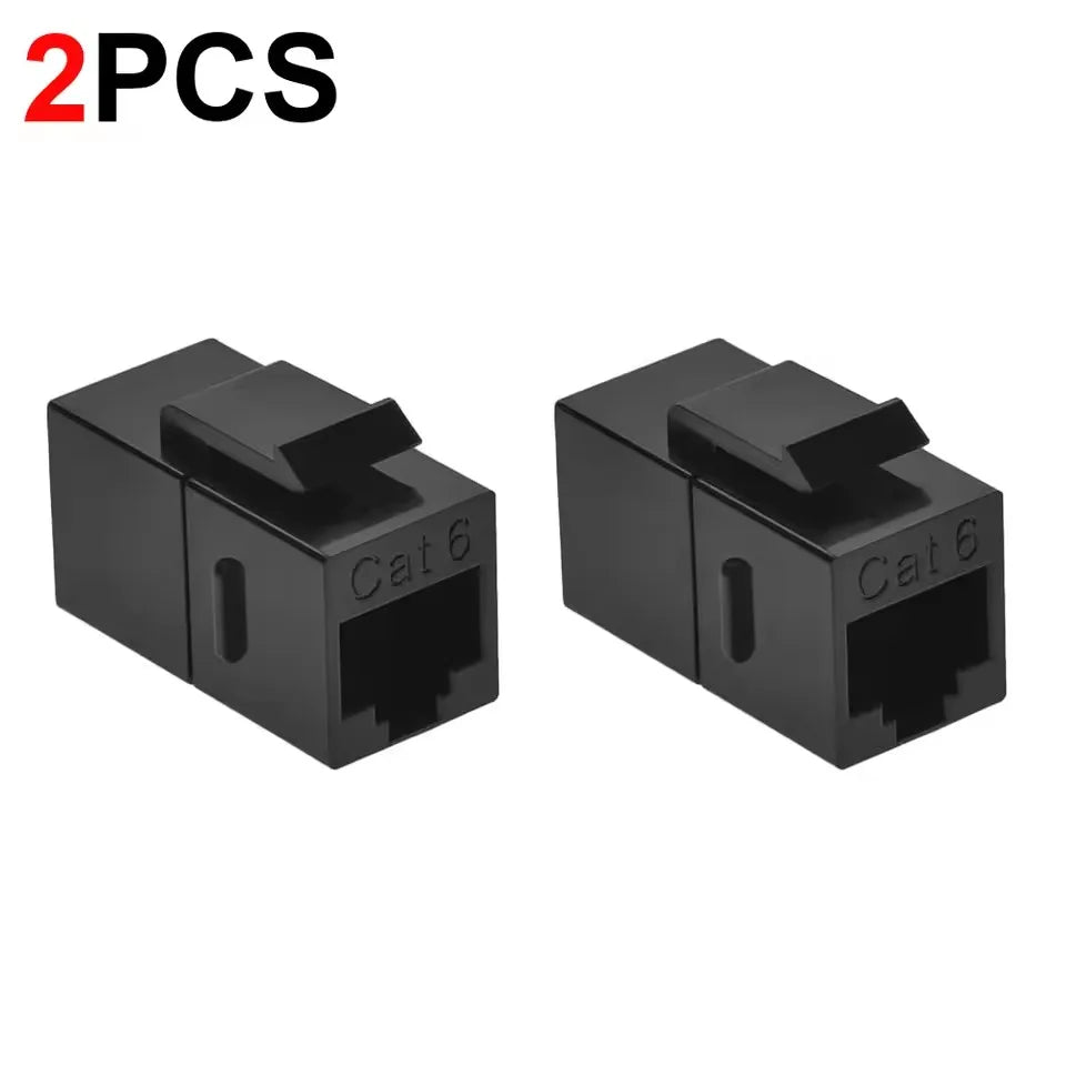 10/6/2PCS CAT6 RJ45 Keystone Jack Coupler Cat6 RJ45 Keystone Couplers Ethernet Connector Female To Female Lan Cable Extender