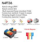 1/5PCS Wire Connector Electrical Cable Led Connectors Mini Terminals Blocks Quick Wiring Push-in Docking Butt Electrician Tools