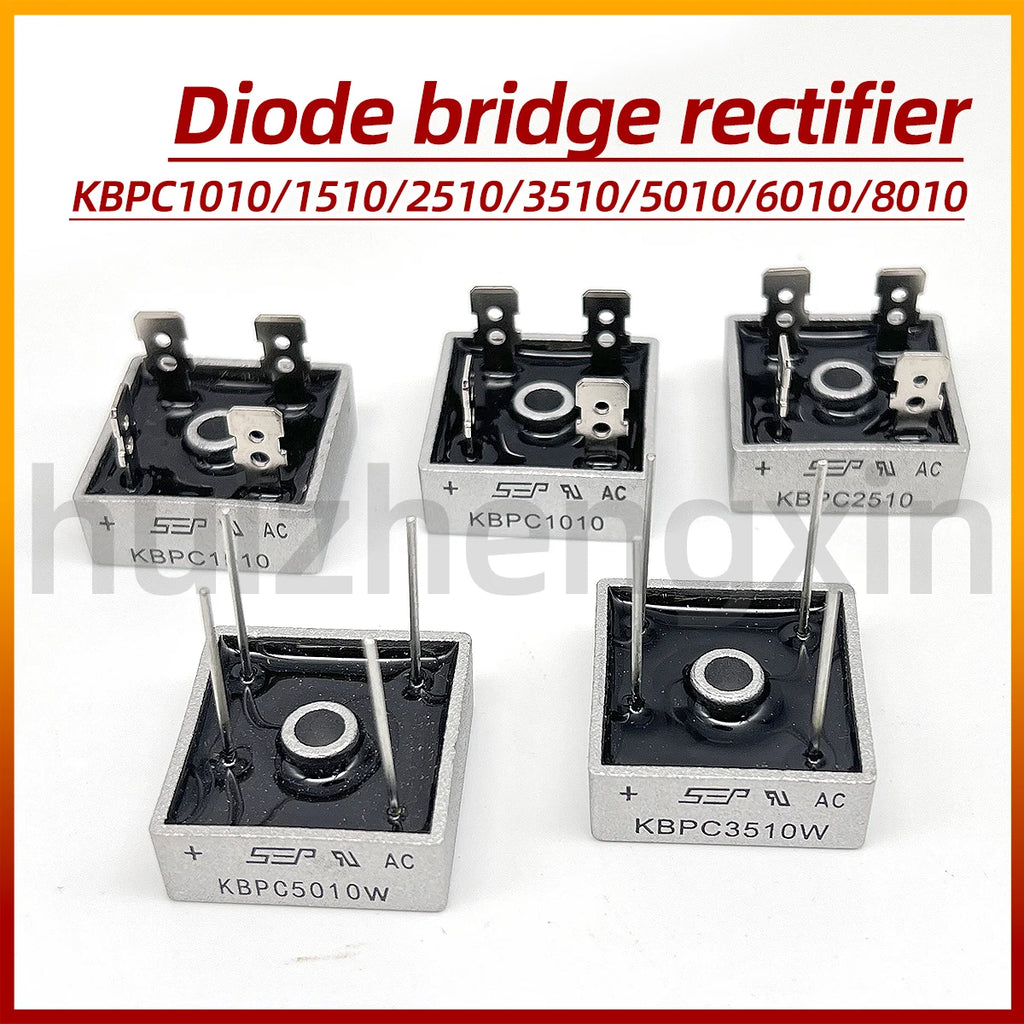 2PCS KBPC3510 KBPC5010 KBPC2510 KBPC1510 KBPC1010 KBPC6010 KBPC8010 Bridge rectifier brand new 80A 60A 50A 35A 25A 15A 10A 1000V