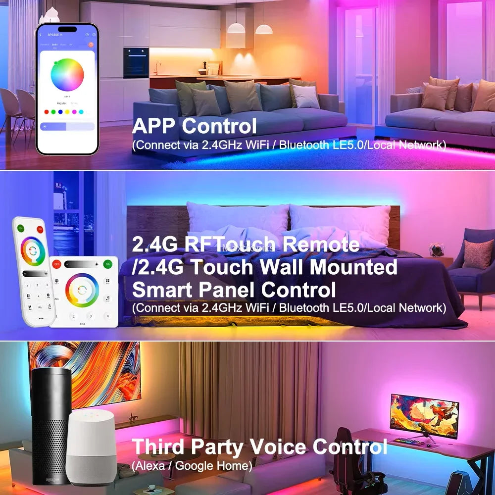 LED Controller Universal Wifi SPI Pixel Dimmer SP530E Addressable Controller PWM RGB RGBW RGBCCT LED Dim 5-24V LED Light