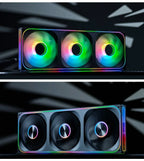 Jonsbo ZA-420/140 Computer Case Fan DIY Exchange 2 Sets Fan Blades  5V ARGB 140mm PWM Reverse Combination Cooling Fan