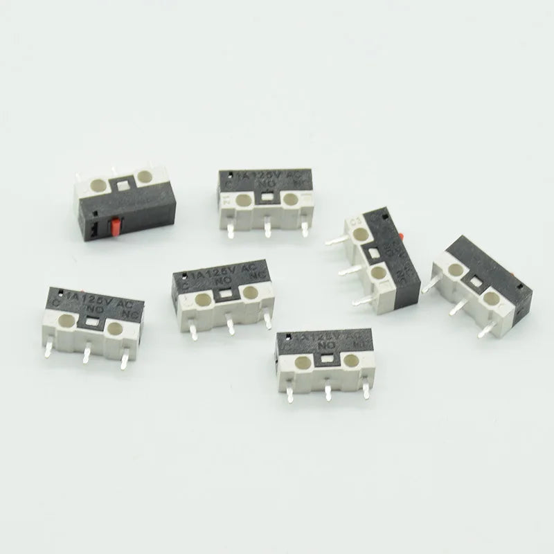 10pcs  3Pins Long handle Roller Lever Arm SPDT 12* 6 *6mm TIAIHUA Mous  Switch 1A 125V AC Micro Limit Switch