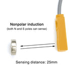 Hall Sensor Square Magnetic Proximity Switch Induction Magnet NPN PNP Remote Nonpolar Micro Sensor Normally Open