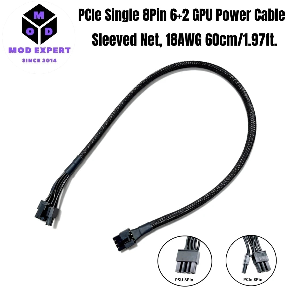 Modular Power Cable for Antec GSK 750W/650W/550W Series Modular Powers, 6+2 PCIe 8Pin, CPU 4+4Pin ATX12V, SATA, Molex IDE 4Pin